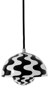 &Tradition lampada a sospensione Flowerpot VP10, Ø 16 cm, nero/bianco