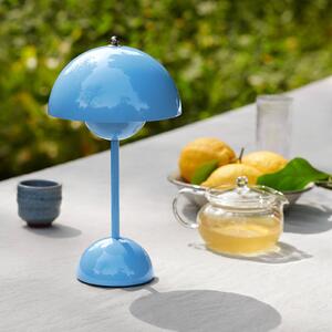 &Tradition Lampada da tavolo LED ricaricabile Flowerpot VP9, azzurro