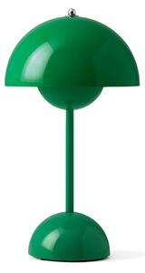 &Tradition Flowerpot VP3 lampada da tavolo, verde segnale