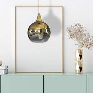 Eko-Light Monte lampada a sospensione vetro 1 luce oro