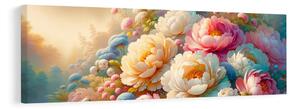 Quadro su tela – Fiori delicati in toni pastello