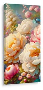 Quadro su tela – Giardino romantico con peonie