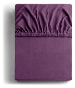 Lenzuolo con angoli viola in jersey 160x200 cm Amber – Restilo