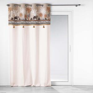 Tenda marrone e di colore naturale in cotone 140x240 cm Kenya Lodge – douceur d'intérieur