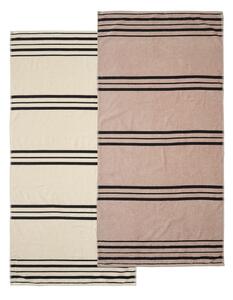 Telo mare beige 75x150 cm Banded Stripe - Catherine Lansfield