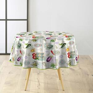 Tovaglia in PVC lavabile ø 160 cm Vegetalia - douceur d'intérieur
