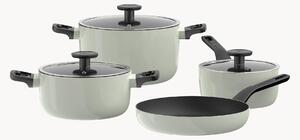 Batteria di pentole con rivestimento antiaderente Glints, set da 7