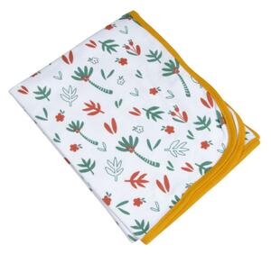 Coperta per bambini bianca in cotone 75x75 cm Savannah – Bébé Douceur