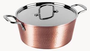 Pentola con rivestimento antiaderente e coperchio Hammered Copper