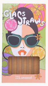 Set di 6 cannucce in vetro borosilicato Basic