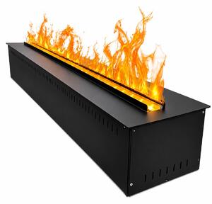 Bruciatore per Camino Elettrico a Vapore Acqueo da Incasso con Fiamme 3D 100x22,7x17,8 cm Capacità 6 lt 505W APP VAPOR100 Nero