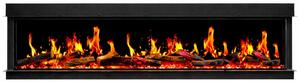 Camino Elettrico da Incasso a Parete 152x24x52 cm Detroit LED RGB e APP
