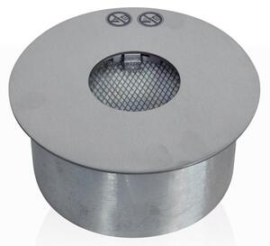 Bruciatore Rotondo per Camino a Bioetanolo Ø22x10 cm 2,5 lt Senza Vetro in Acciaio Inox