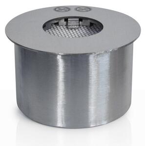 Bruciatore Rotondo per Camino a Bioetanolo Ø17x10 cm 1,5 lt Senza Vetro in Acciaio Inox