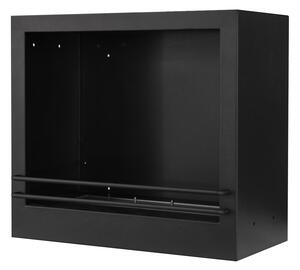 Camino a Bioetanolo con Bruciatore a Incasso 58x28x52 cm 1,8 lt in Acciaio Nero