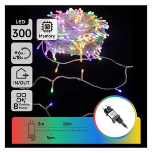 Aigostar - Catena luminosa natalizia da esterno LED RGBY 300xLED/6W/230V 15m IP44