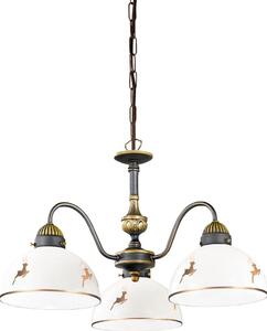 Kolarz 731.83.150 - Lampadario a catena NONNA 3xE27/75W/230V con corna di cervo, oro rosa