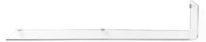 Mensola In Plexiglass Trasparente RIGHT Dimensioni 76x20x h 12,5 cm - Portata Max 4 kg ideale camere da letto o angoli di casa colore trasparente