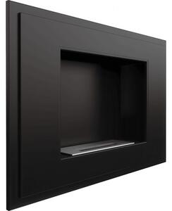Camino Bioetanolo da Parete ALPHA T�V Nero - Sicuro, Elegante, Dimensioni 80x17.4x59 cm, Peso 16.8 kg, Materiale di Alta Qualit�