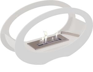 Caminetto da Terra Bianco ECHO Biocamino Ecologico Dimensioni 50x16.2x29.1 cm Materiale di Alta Qualit� Peso 7.8 kg
