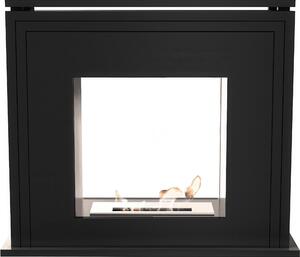 Camino a Bioetanolo JUNE T�V Nero - Facile Installazione, Sicurezza Certificata, Dimensioni 80x27.5x67.9 cm