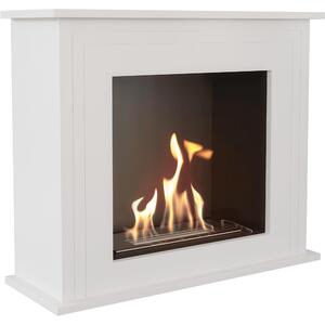 Camino Bioetanolo Portale JUNE T�V Bianco, Standalone, 70x25x58.9 cm, Materiali di Alta Qualit�, Certificato T�V