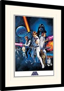 Quadro Star Wars A New Hope - One Sheet, Poster Incorniciato