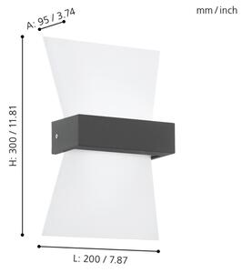Eglo 98717 - Applique a LED da esterno ALBENZA LED/4,8W/230V IP44