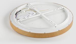 Brilagi-LED Lampada dimmerabile GLASS POOL DOUBLE LED/48W/230V 40 cm finitura legno + telecomando
