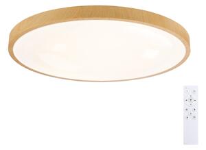 Brilagi-LED lampada dimmerabile GLASS POOL DOUBLE LED/80W/230V 60 cm, finitura effetto legno + telecomando