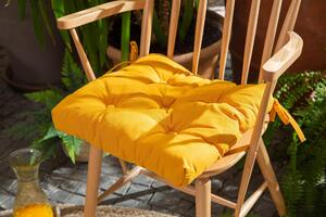 Cuscino per sedia giallo 40 x 40 x Sp 6 cm