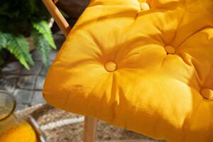 Cuscino per sedia giallo 40 x 40 x Sp 6 cm