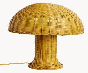 Lampada da tavolo in rattan Mustard