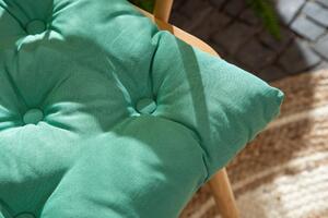 Cuscino per sedia verde 40 x 40 x Sp 6 cm