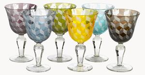 Set di 6 bicchieri da vino Blocks