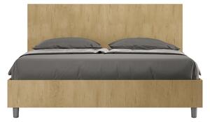 Letto Matrimoniale 160x190 cm Senza Rete Testata Dritta New Egos Quercia