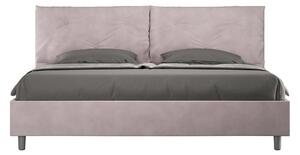 Letto Matrimoniale King Size 190x200 cm Senza Rete Imbottito in Microfibra Appia Large Glicine