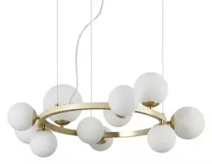 Ideal Lux Perlage SP11 lampadario sospensione per salone - Bianco