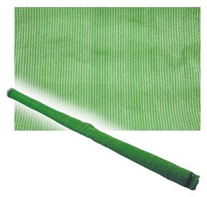 Rete ombreggiante in PVC verde con intreccio rinforzato frangisole rotolo 5xh1,5 mt