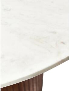 Tavolo rotondo con piano in marmo Nelly, Ø 115 cm