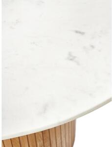 Tavolo rotondo con piano in marmo Nelly, Ø 115 cm
