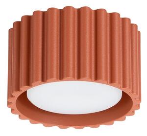 Faretto color terracotta in metallo ø 10 cm Zora – Sollux
