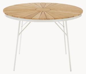 Tavolo da giardino rotondo con piano in legno di teak Hard & Ellen, varie misure