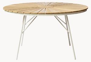 Tavolo da giardino rotondo con piano in legno di teak Hard & Ellen, varie misure