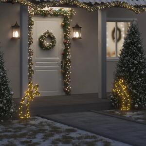 Luce Decorativa Natale con Picchetti Stella Cadente 80LED 62cm