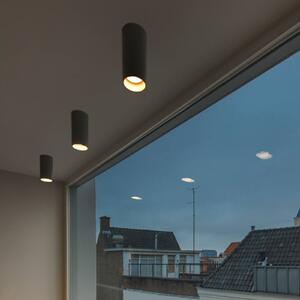 SLV Asto Tube downlight GU10 1 luce nero Tube, dimmerabile, Nero, Soggiorno / Sala da pranzo, Alluminio, Moderno, Downlight