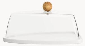 Campana per formaggi con pomello in legno di quercia Nature