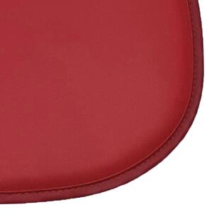 Cuscino per sedia rosso 41 x 34 x Sp 2.5 cm