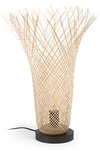 Lampada da tavolo Citalli in bambù con finitura naturale