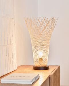 Lampada da tavolo Citalli in bambù con finitura naturale
